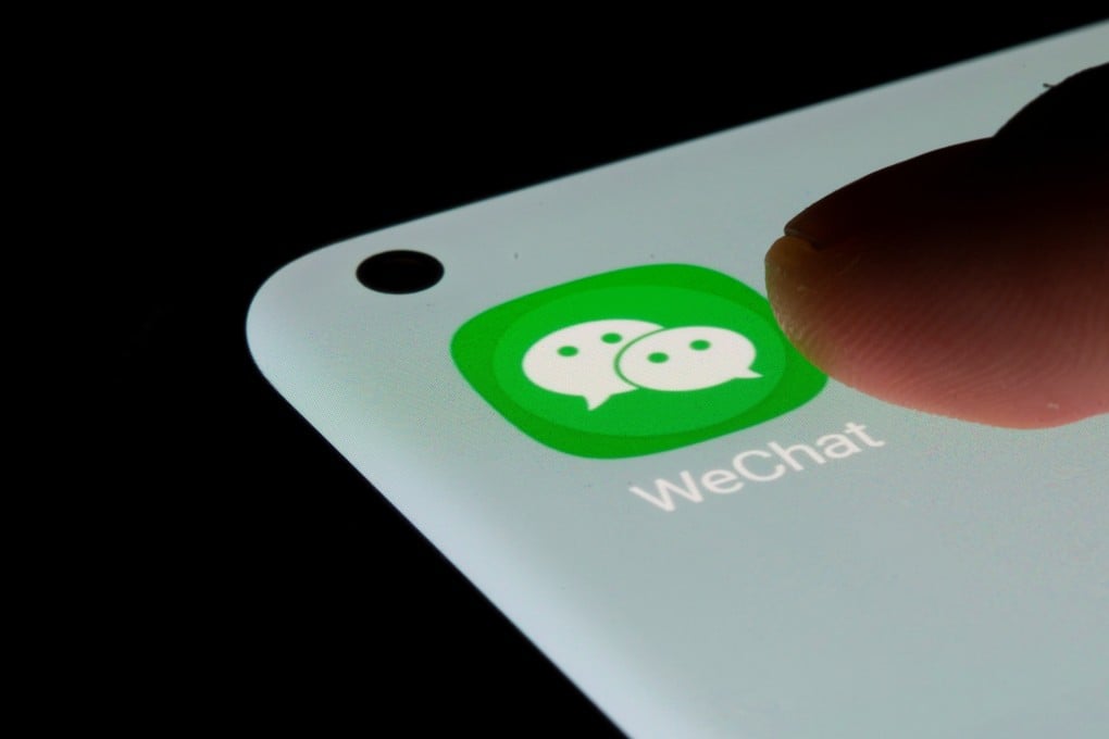 The WeChat app is seen on a smartphone in this illustration taken July 13, 2021. Photo: Reuters