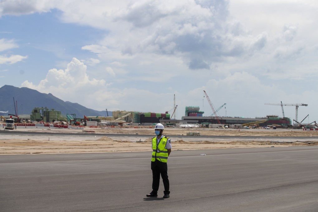 The third runway at Hong Kong International Airport. The environmental benefits from projects funded by the AA’s green bond will be “more than offset” by greater carbon emissions from more flights and the biodiversity risk from a new runway, Reclaim Finance says. Photo: Winson Wong
