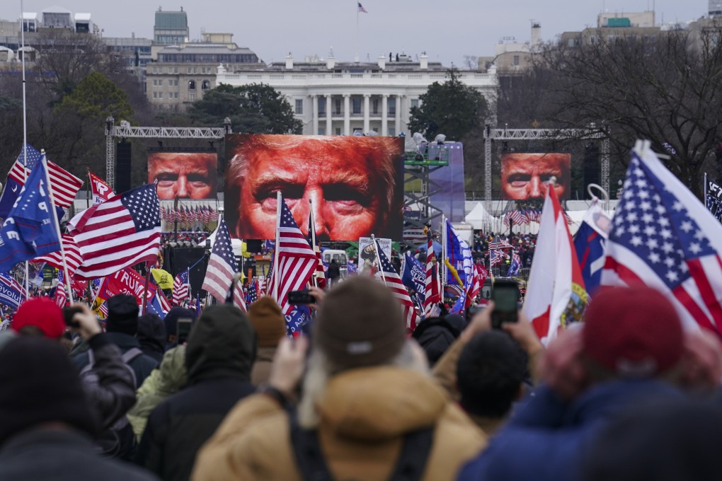 Trump supporters participate in a rally in Washington on January 6, 2021. Photo: AP