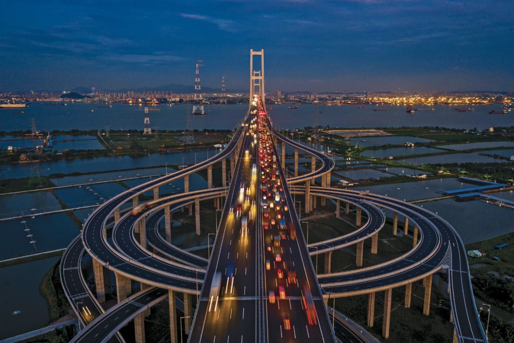 Nansha is home to South China’s largest port and is part of Guangdong’s pilot new free trade zone. Photo: Zhao Lixing/Airphoto