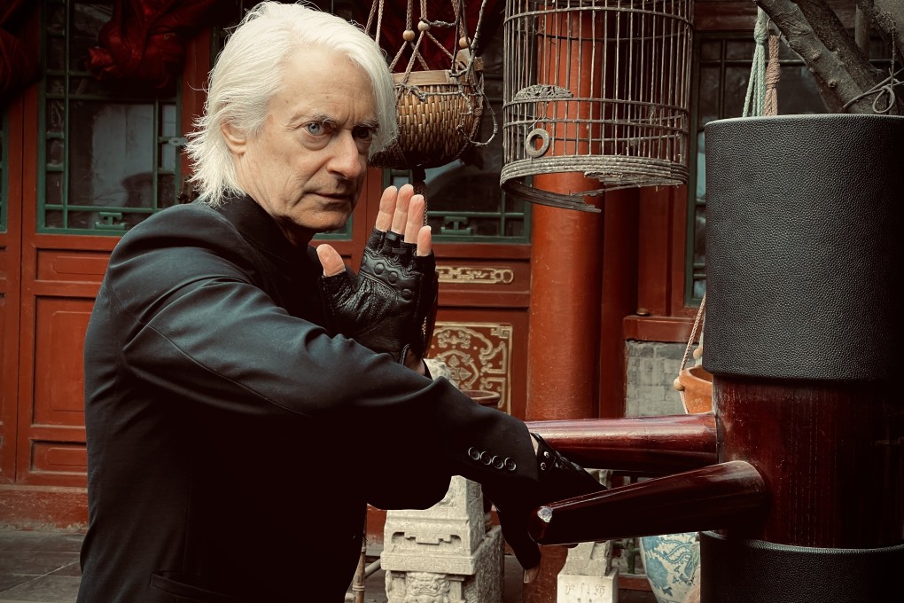 Laurence Brahm practises wing chun at home in Beijing.