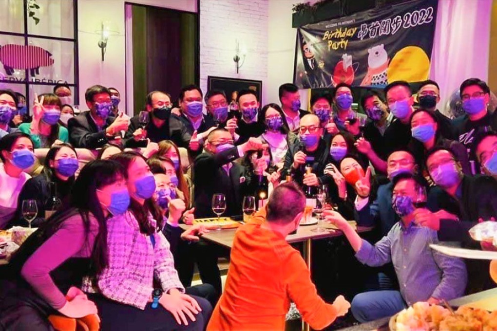 There were around 180 guests at Witman Hung’s 53rd birthday party at the Spanish tapas bar and restaurant Reserva Iberica in Wan Chai on January 3. Photo: Handout