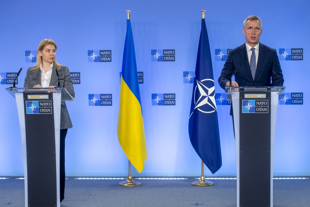 Nato Secretary General Jens Stoltenberg (R) and Olga Stefanishyna, Deputy Prime Minister for European and Euro-Atlantic Integration of Ukraine. Photo: dpa