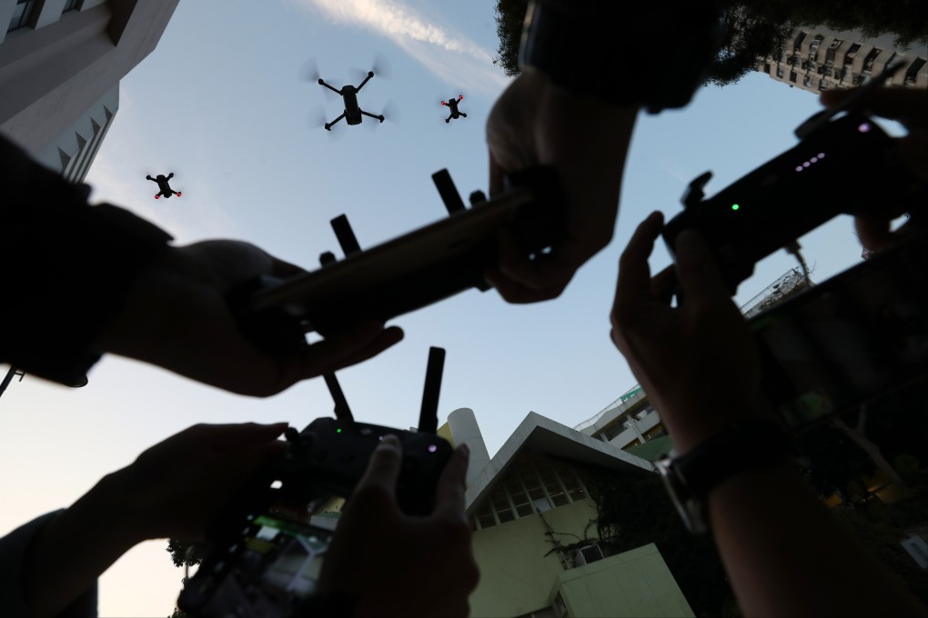 DJI drones are flown in Morrison Hill, Hong Kong. Some of the city’s most tranquil places have been ruined by the sound of buzzing drones overhead. Photo: Winson Wong