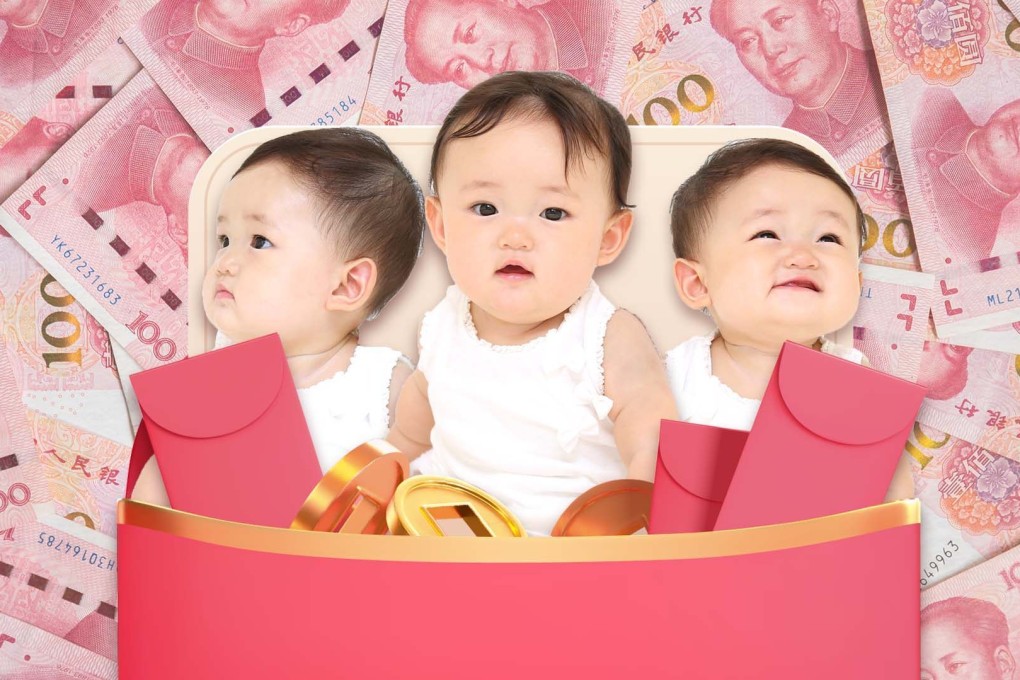 An agriculture firm in Shanghai offers cash incentives to encourage staff to have more children. Photo: SCMP artwork