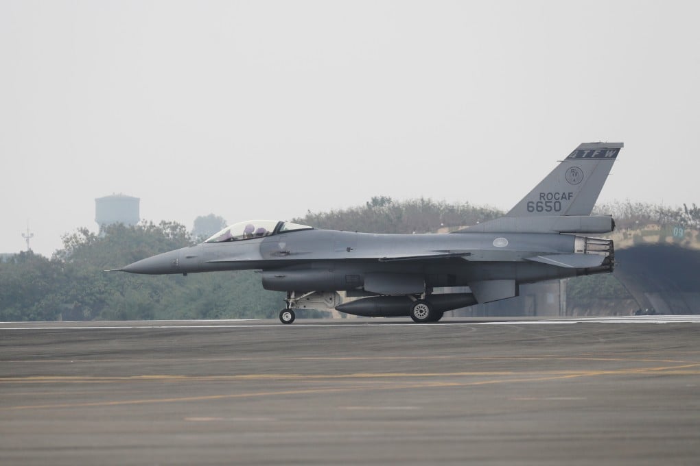 Taiwan’s air force has ordered all F-16 jets to be grounded for inspection. Photo: CNA