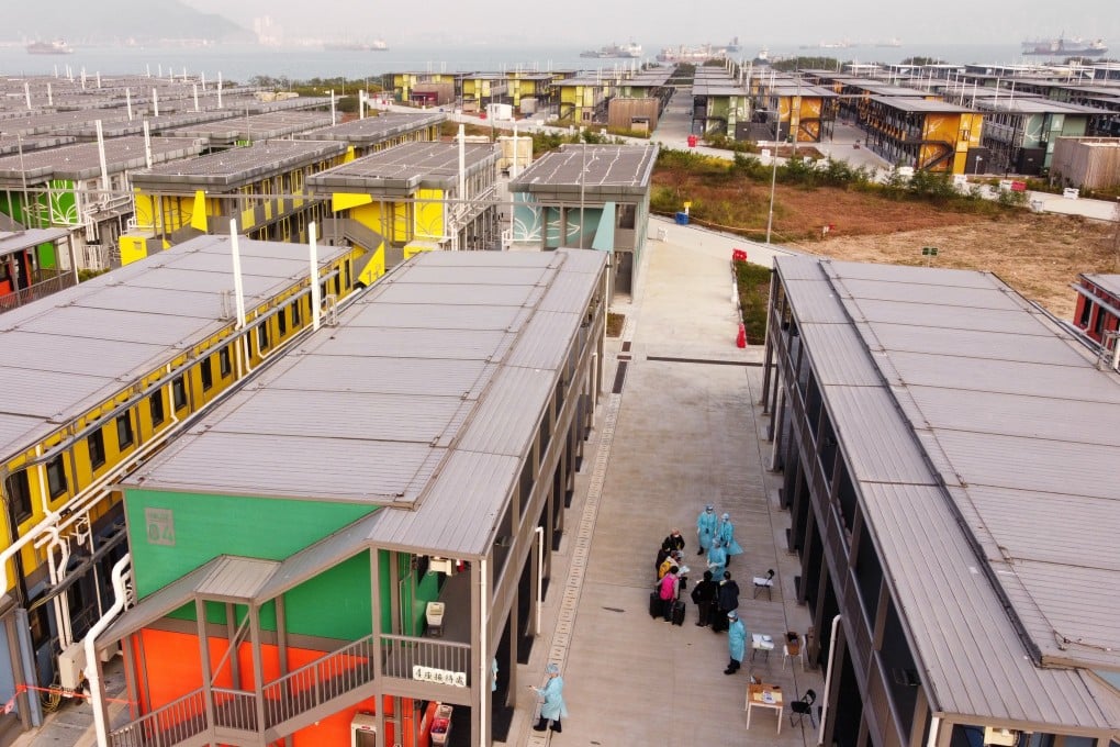 Penny’s Bay Quarantine Centre on Lantau Island is a huge complex that may benefit from the introduction of golf carts for workers delivering food. Photo: Martin Chan