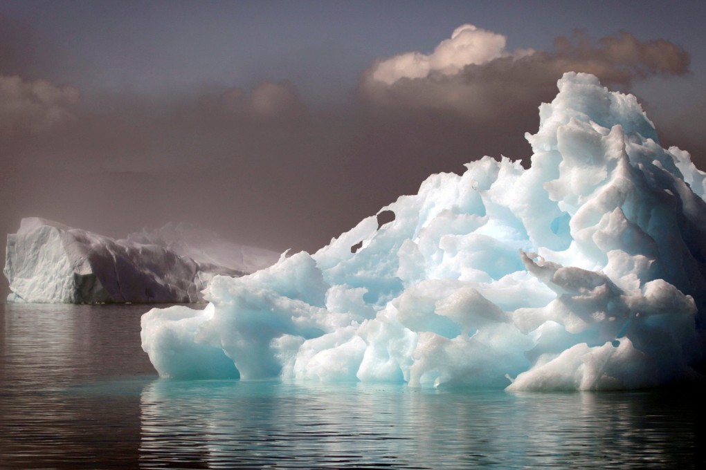 Icebergs in a fjord in Greenland, which Denmark says is an espionage target. Photo: Reuters