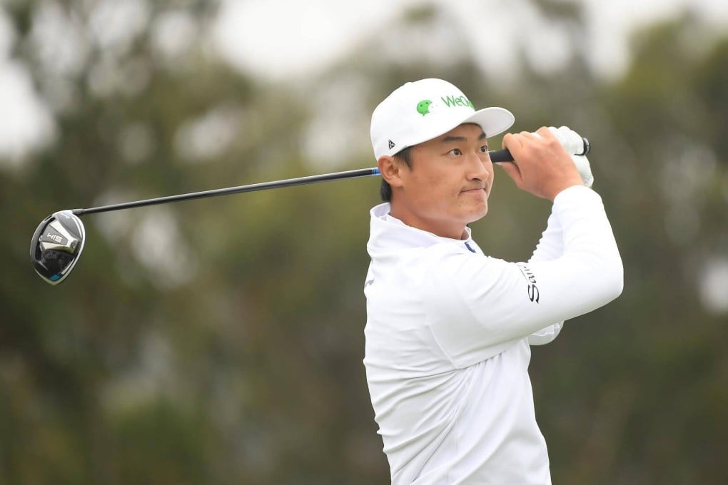 Li Haotong plays his shot from the fourth tee during the final round of the 2020 PGA Championship at TPC Harding Park. Photo: Getty Images