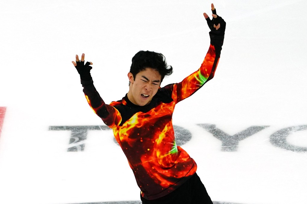 Nathan Chen skates during the 2022 US Figure Skating Championships at Bridgestone Arena. Photo: John David Mercer/USA TODAY Sports