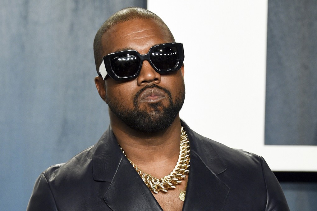 Kanye West appears at the Vanity Fair Oscar Party in Beverly Hills in February 2020. Photo: AP