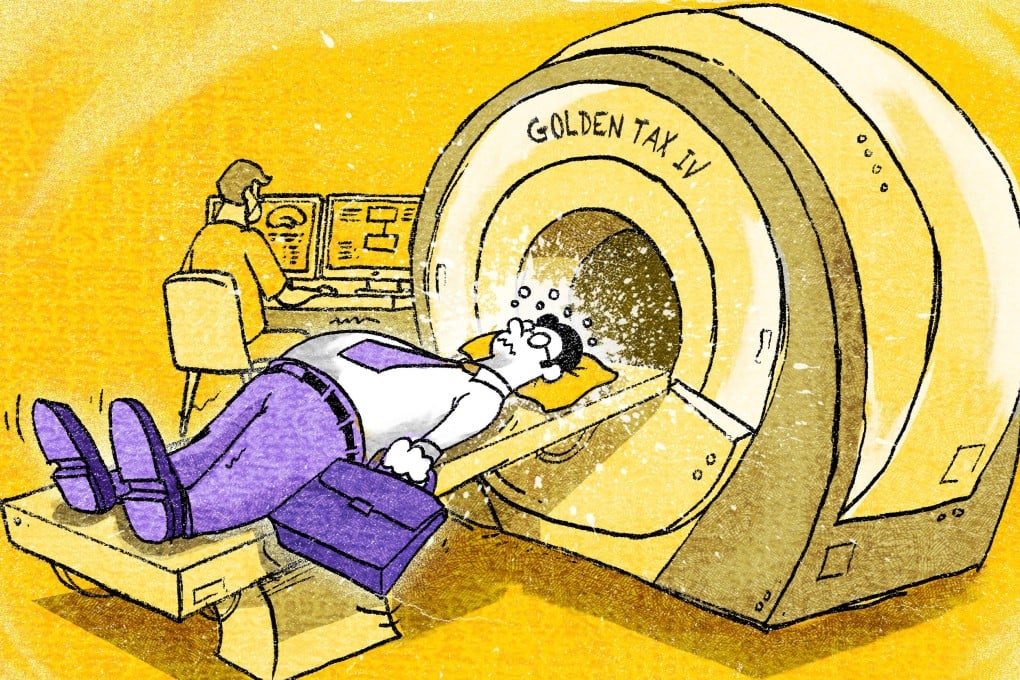 China’s Golden Tax IV system uses big data, the cloud and AI to track taxpayers. Illustration: Henry Wong