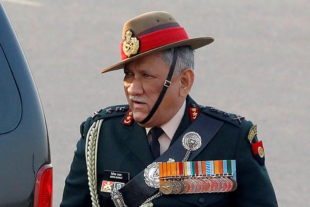 India’s General Bipin Rawat arrives for a ceremony in New Delhi in January 2019. Photo: Reuters