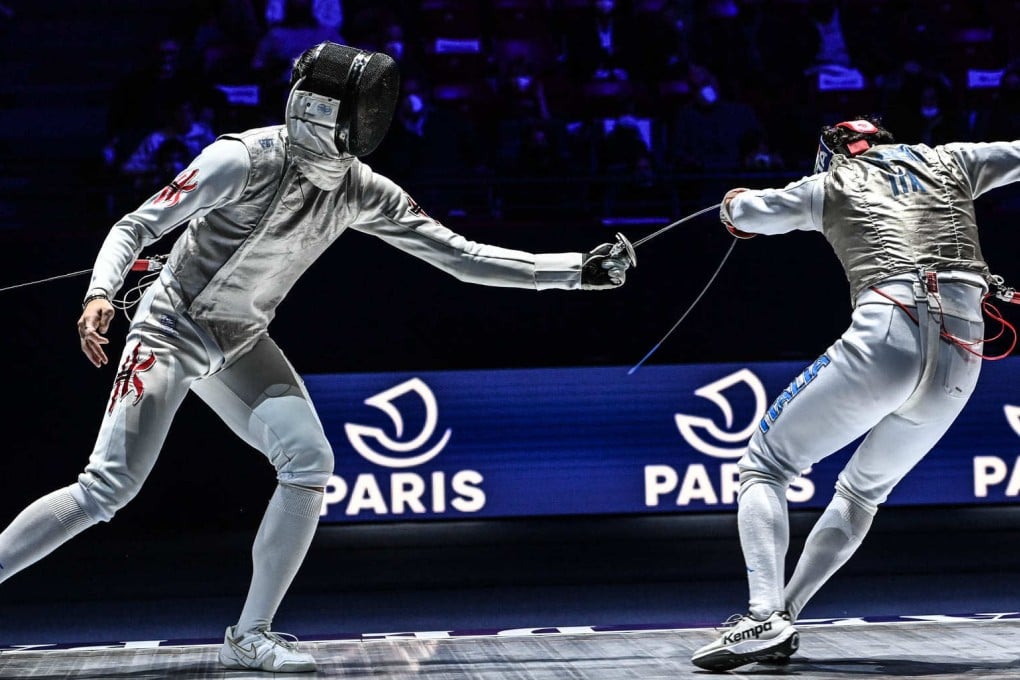 Hong Kong fencer Cheung Ka-long wins men’s individual foil gold against Edoardo Luperi of Italy at the FIE World Cup in Paris, France. Photo: FIE