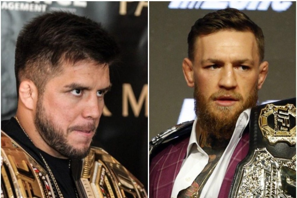 Fellow former two-weight UFC champs Henry Cejudo and Conor McGregor are bickering on social media. Photo: Amy Kaplan (left) and USA TODAY Sports (right)
