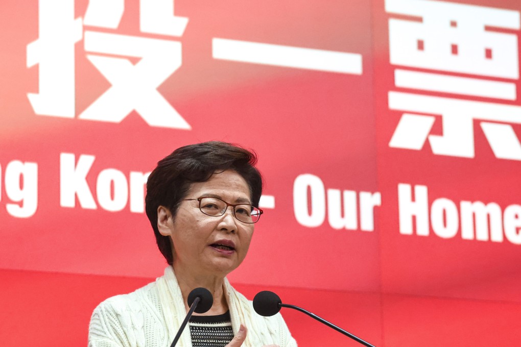 Chief Executive Carrie Lam has yet to say whether she will seek re-election. Photo: K. Y. Cheng