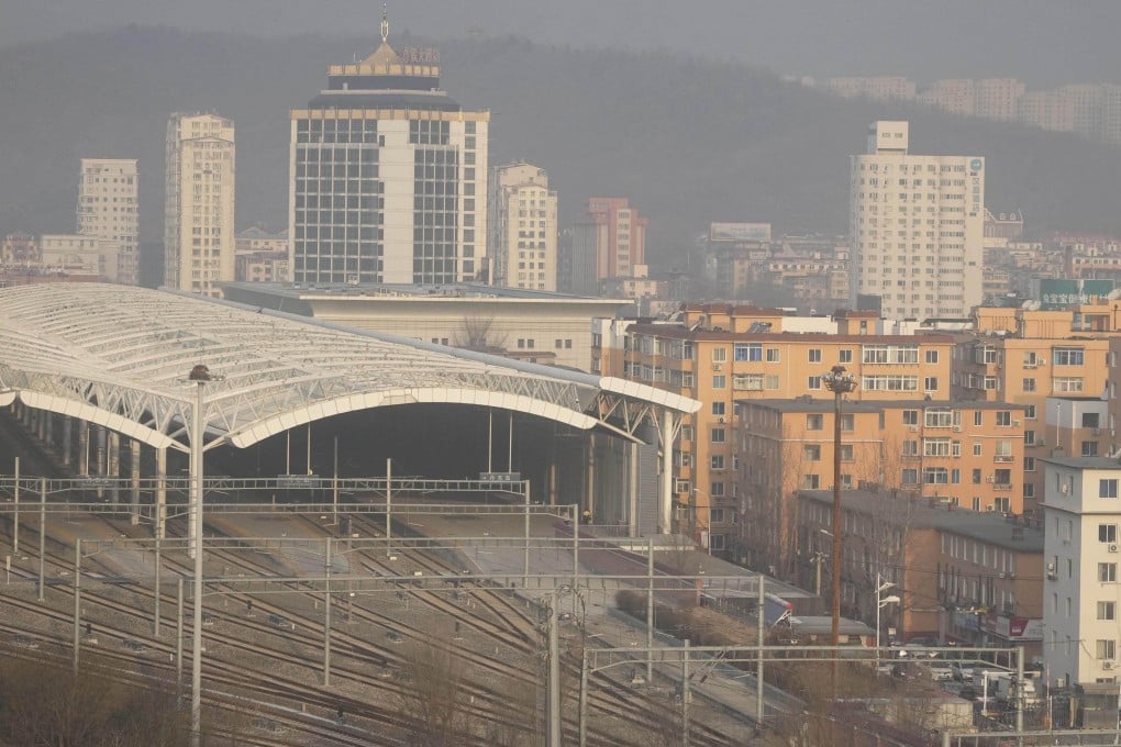 The Dandong-Sinuiju railway across the Yalu River is the main trading route connecting China with North Korea. Photo: Kyodo
