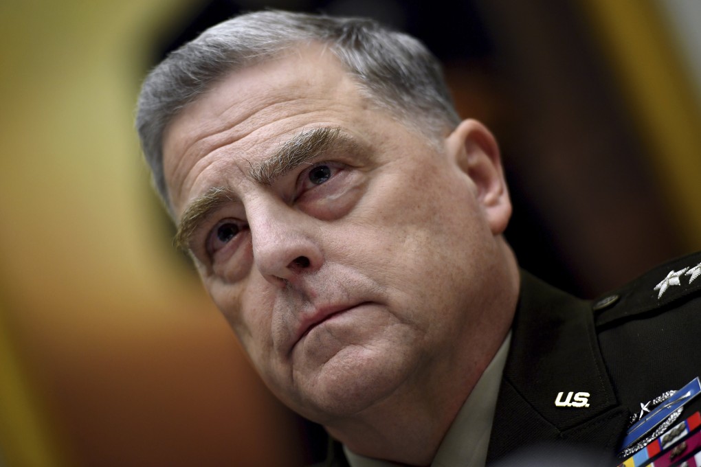 General Mark Milley, chairman of the US Joint Chiefs of Staff, listens during a House Armed Services Committee hearing in Washington in September. Photo: AP