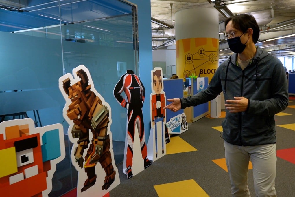 Yat Siu, co-founder and CEO of Animoca Brands, shows off the company’s office during an interview with the South China Morning Post. Photo: SCMP