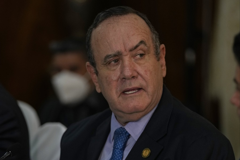 It is not clear how the move will help Guatemalan President Alejandro Giammattei draw closer to the US administration, which has repeatedly raised concerns about corruption in the Central American nation. Photo: AP
