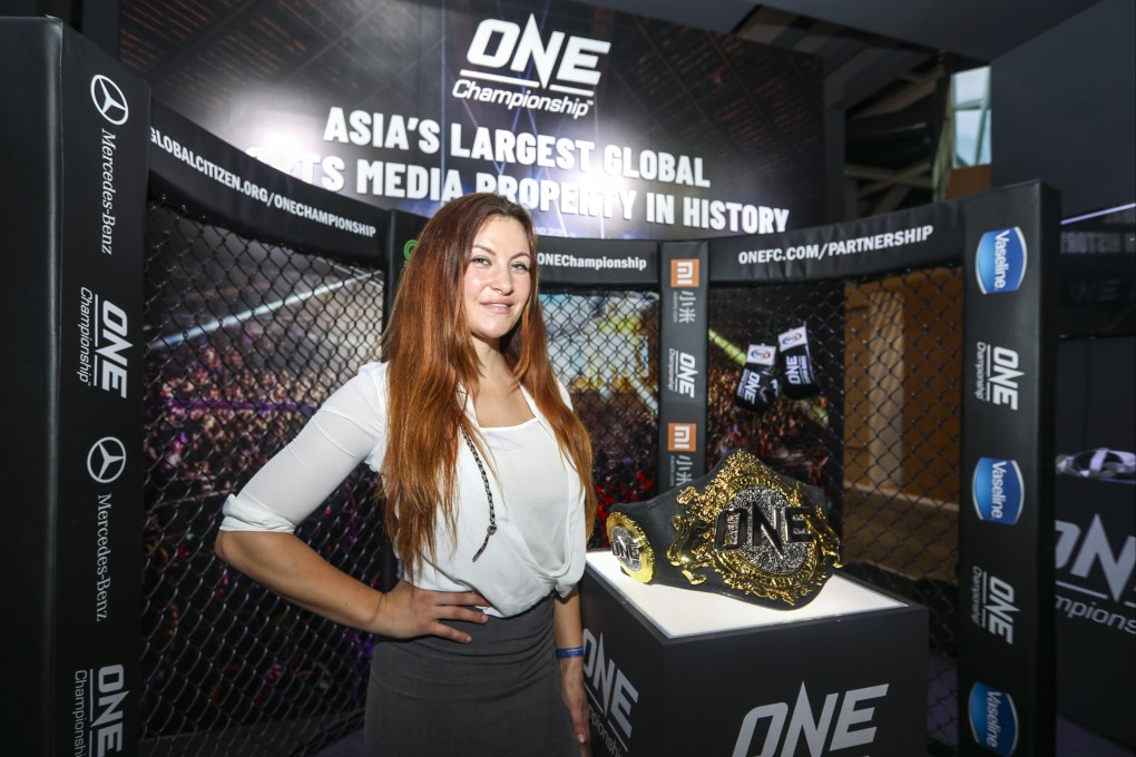 Former multiple-time Women’s Bantamweight World Champion Miesha Tate in Wan Chai. Photo: SCMP / Xiaomei Chen