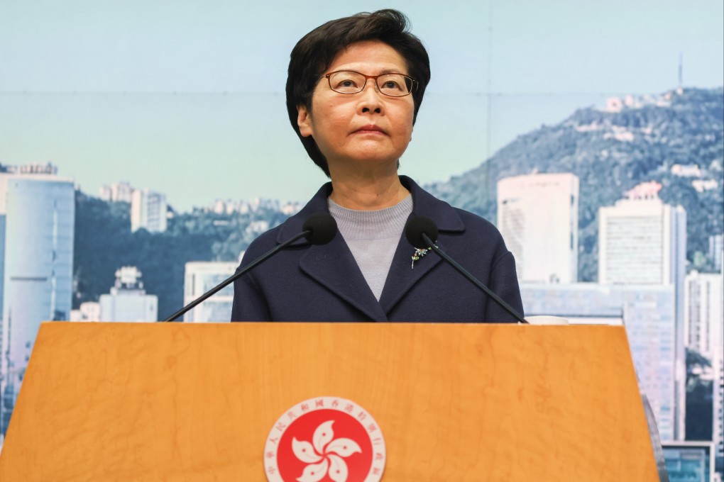 Chief Executive Carrie Lam. Photo: Nora Tam
