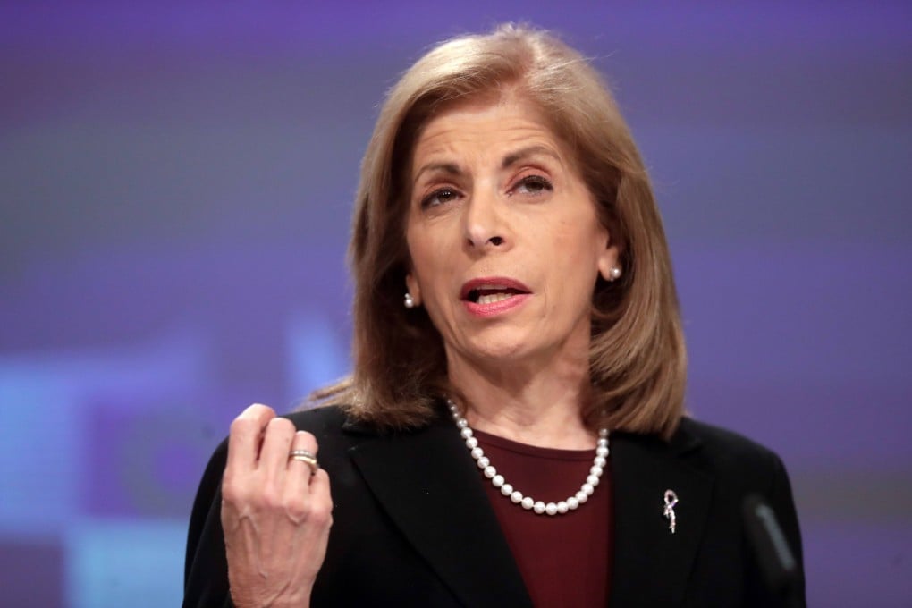 “Let’s be clear, we are witnessing a deterioration of the situation in Hong Kong,” Stella Kyriakides, the EU’s health commissioner, said during a European Parliament debate on Wednesday over a resolution urging the European Commission to take action. Photo: EPA/AFP