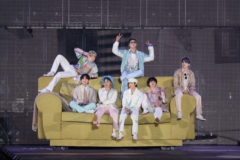 South Korean band BTS performs at their Permission to Dance virtual concert last October 24. They plan to launch their own NFTs to offer exclusive access to their music and band content. Photo: Bighit Music
