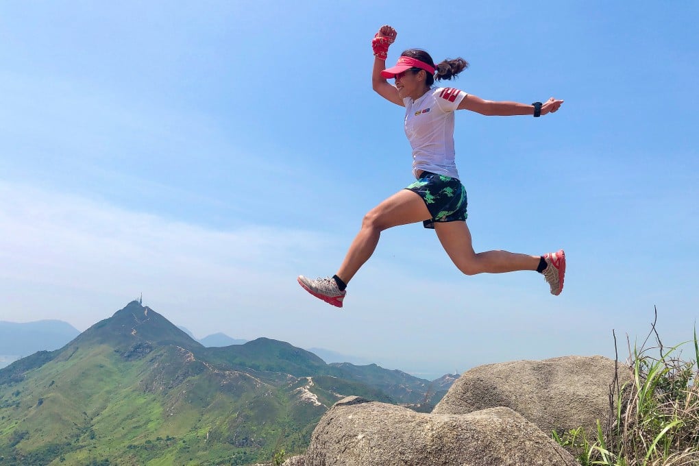 Trail runners who follow plant-based diets say they recover more quickly and have more energy. Above: vegan raw-food chef and trail runner Iris Mak in Castle Peak, Tuen Mun, Hong Kong in 2020. Photo: Iris Mak