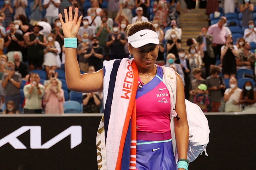 Japan’s Naomi Osaka waves to the crowd after losing her third round match against Amanda Anisimova at the 2022 Australian Open. PhotoL: Reuters/Loren Elliott