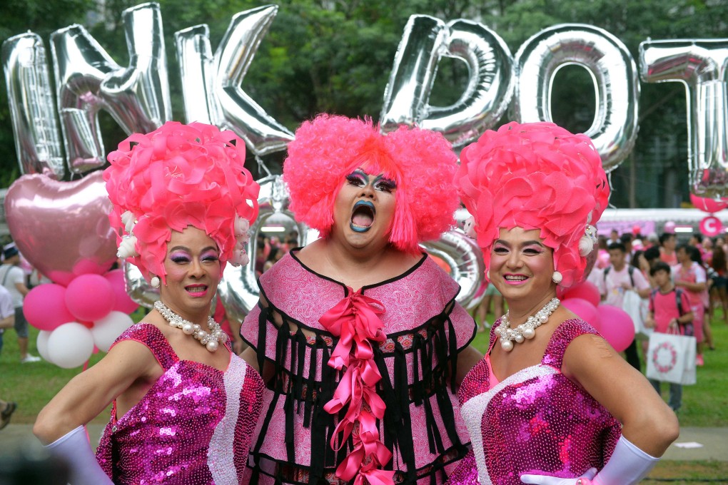 Participants at Singapore’s annual LGBT Pink Dot event. Photo: AFP