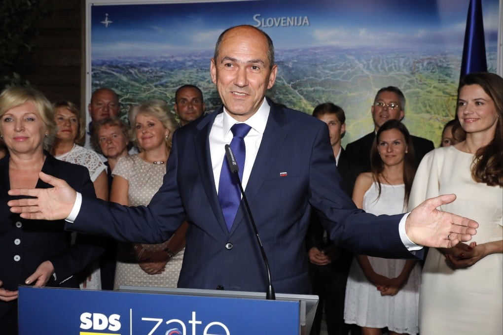 Janez Jansa, prime minister of Slovenia, has revealed plans to “exchange representatives” with self-ruled Taiwan. Photo: EPA-EFE