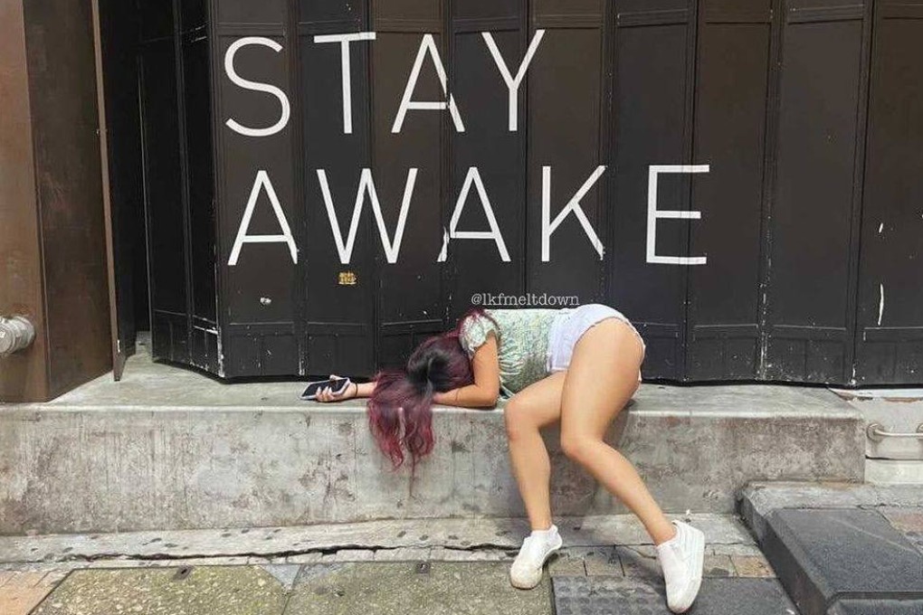 Instagram page LKF Meltdown captures some of the drunken moments in Lan Kwai Fong, Hong Kong’s rowdy bar district is known for. Photo: Instagram/@lkfmeltdown