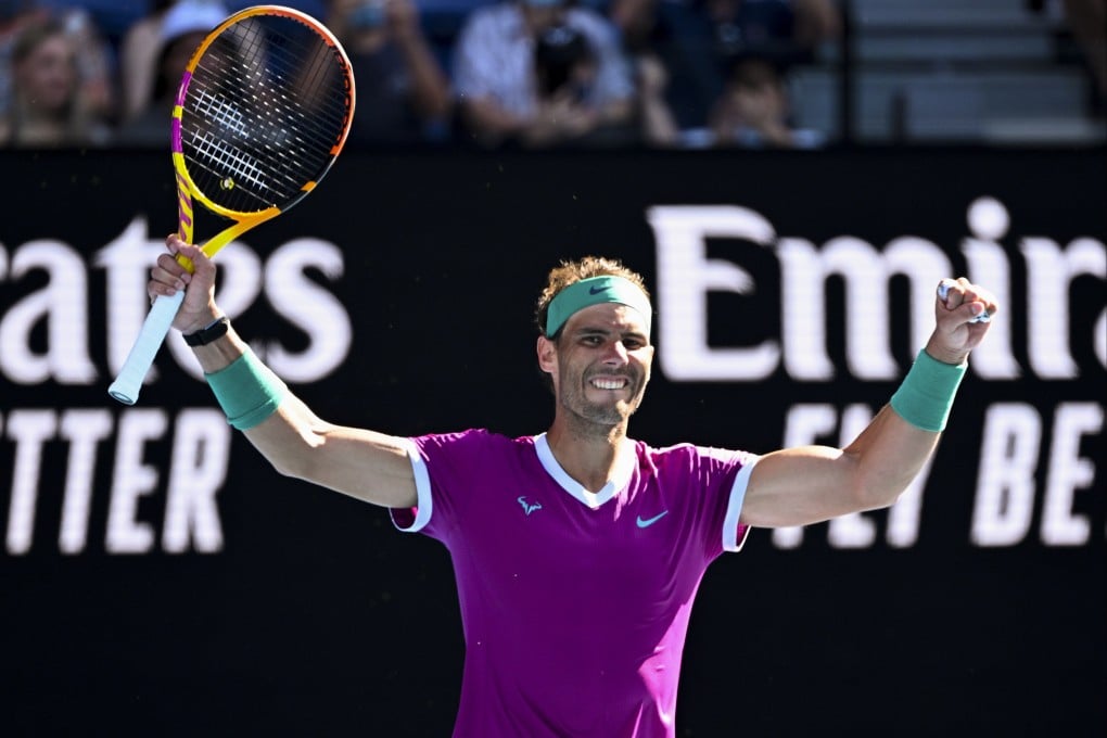 Spain’s Rafael Nadal after his victory over France’s Adrian Mannarino in the fourth round of the Australian Open. Photo: EPA-EFE