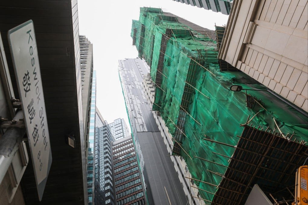 Construction in progress at Health Aura on 9 Keswick Street, Causeway Bay. Photo: Jelly Tse