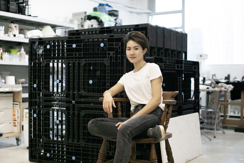 Hong Kong contemporary sculptor Leelee Chan was inspired by Eve Hesse’s artwork, Hang Up. Photo: Janelle Chiang/Leelee Chan