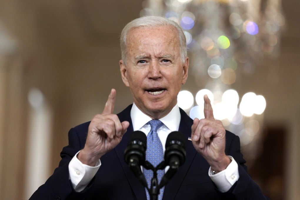 US President Joe Biden delivers remarks on ending the war in Afghanistan, in the State Dining Room at the White House on August 31, 2021. Photo: TNS
