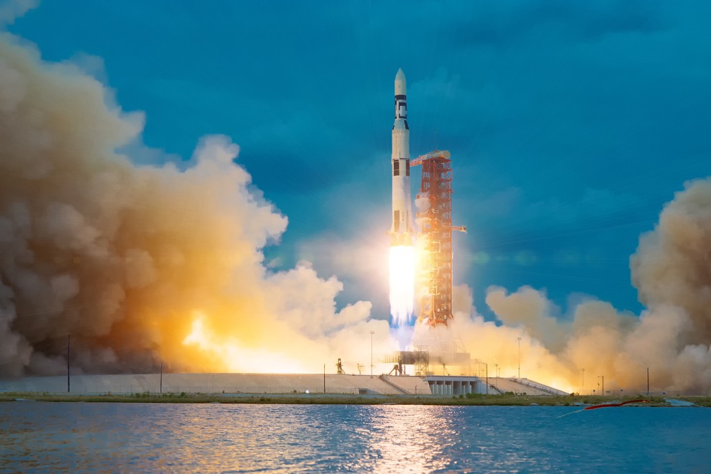 A breakthrough heat transfer film has been developed which can withstand the extreme temperatures of a rocket launch. Photo: Shutterstock Images