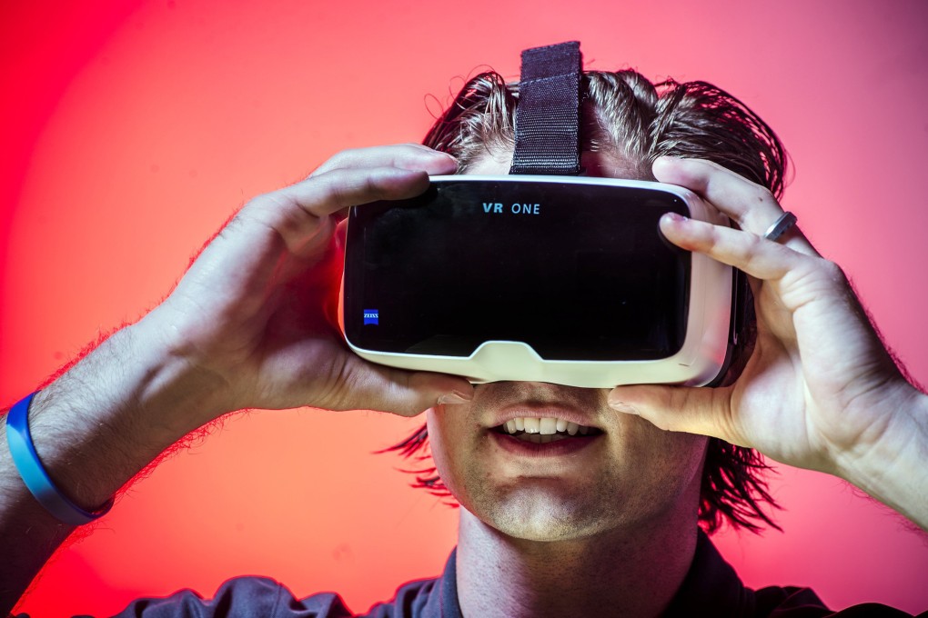 Virtual reality headsets like this have been widely used in sport. Photo: TNS