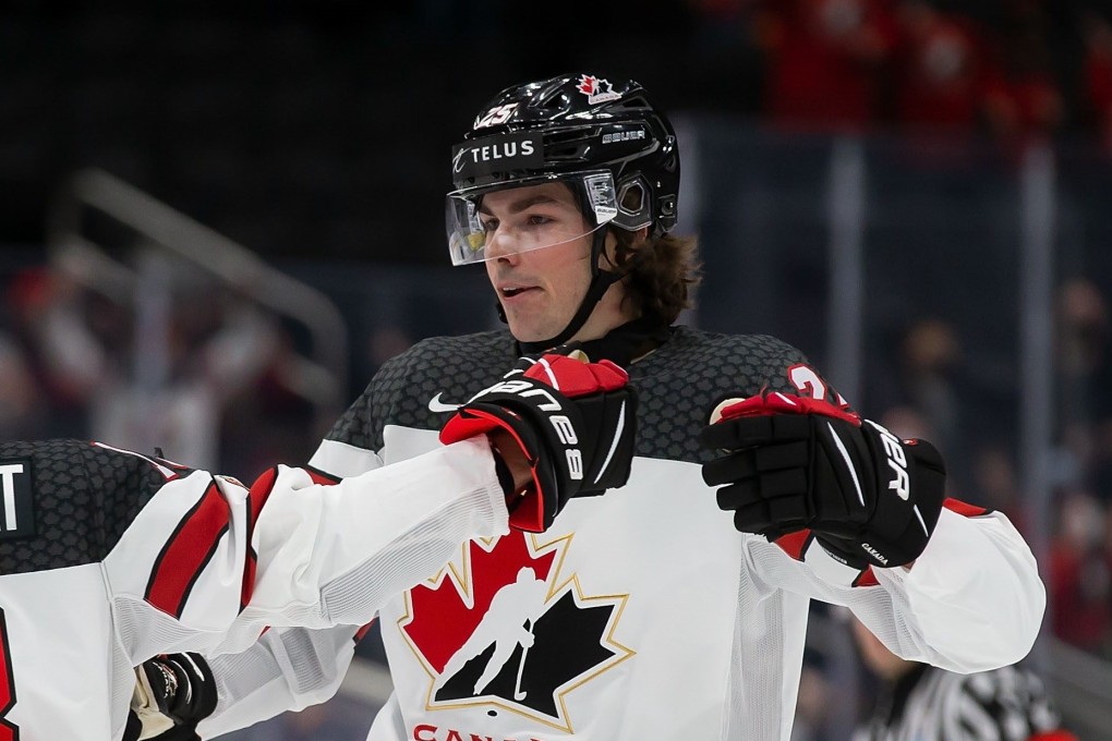 Owen Power is going to be a NHL star, most likely, and fans will get a premier chance to watch his game in action in China. Photo: AFP