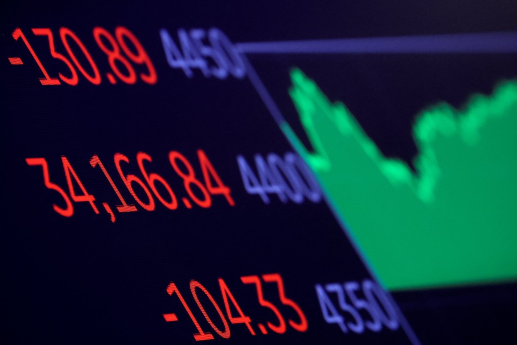 A screen shows a benchmark US stock index level on January 26 following the Fed decision. Photo: Reuters