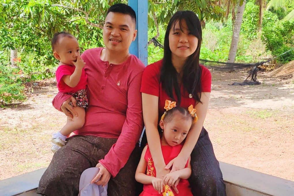 Meryta Lin and her family in Indonesia. Photo: Handout