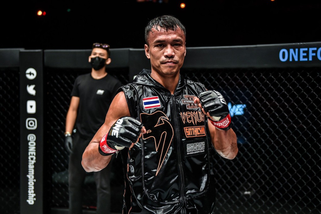 Sitthichai after a Muay Thai victory in ONE Championship. Photo: ONE Championship