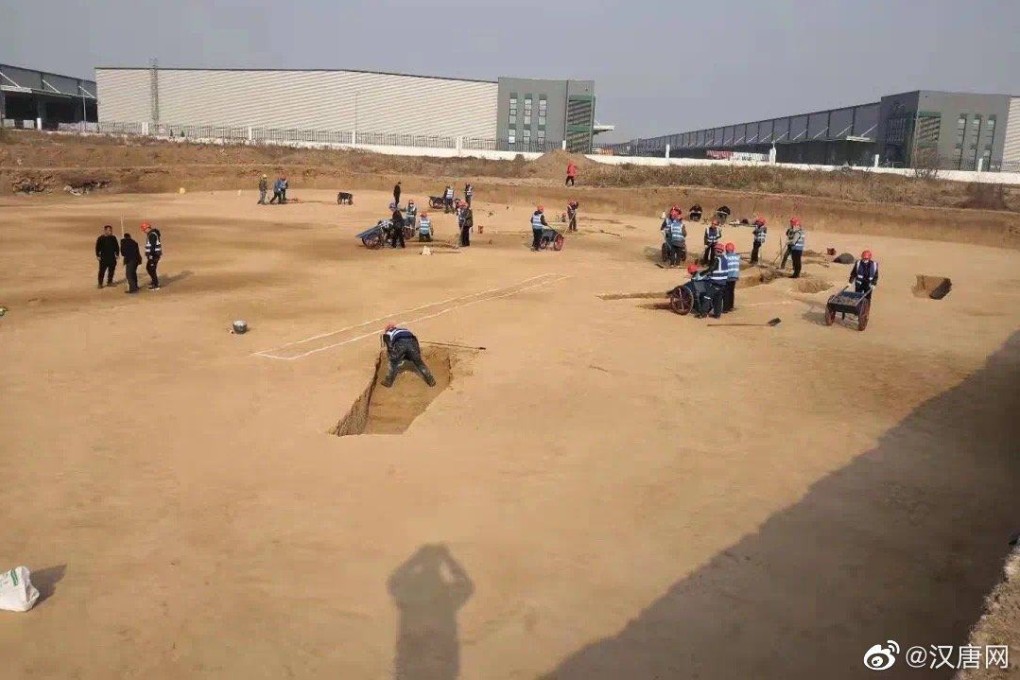 In places with a long archaeological history, like China, discovering relics during construction is part of building infrastructure. Photo: Weibo