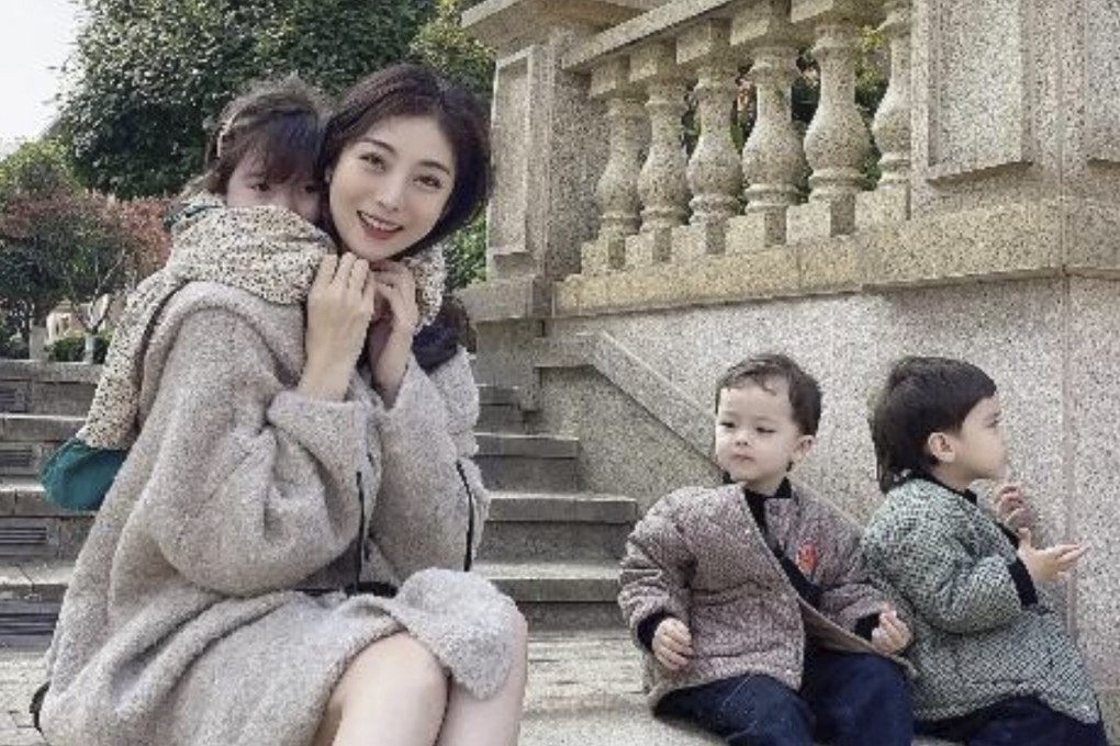 A single Chinese woman who had triplets using IVF is accused of giving the children an “incomplete family”. Photo: Baidu