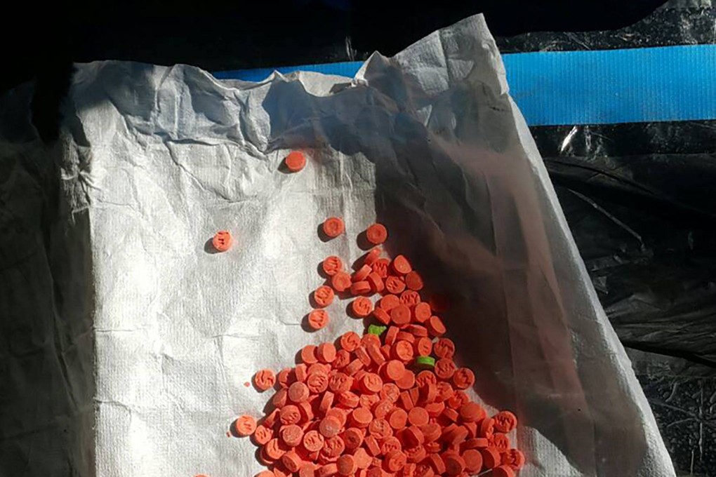 Meth pills seized near the border of Thailand and Laos. Photo: AFP