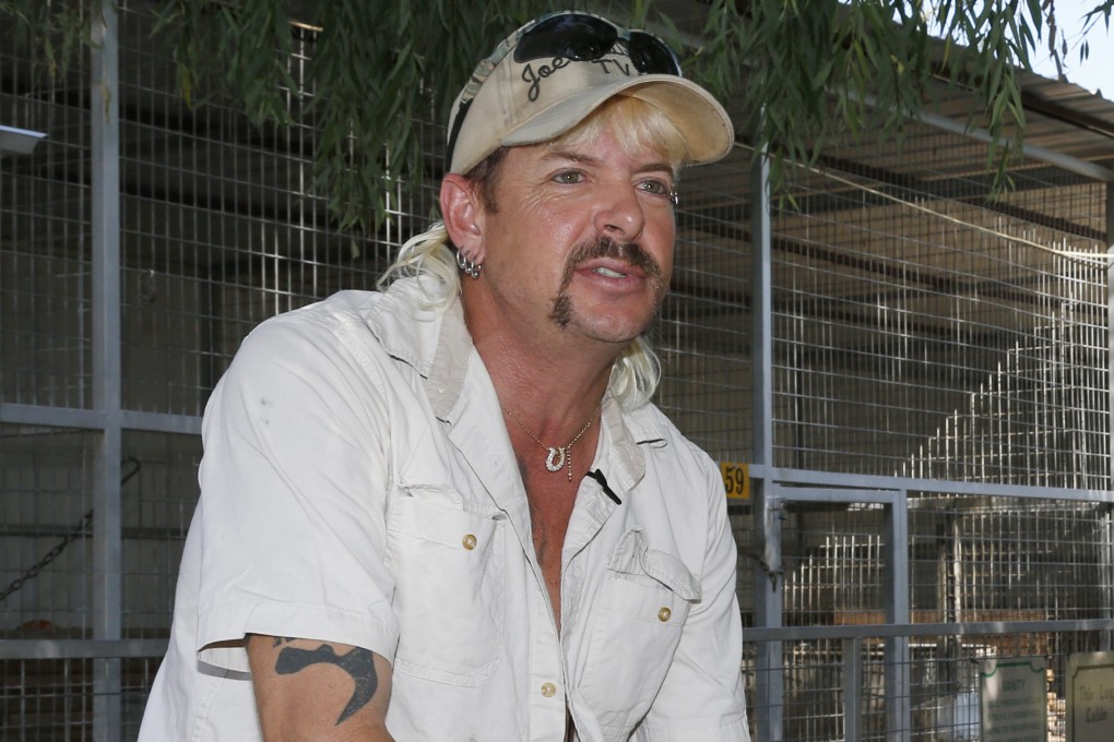 Joe Exotic pictured in on August 2013 at the zoo he used to run in Oklahoma. File photo: AP