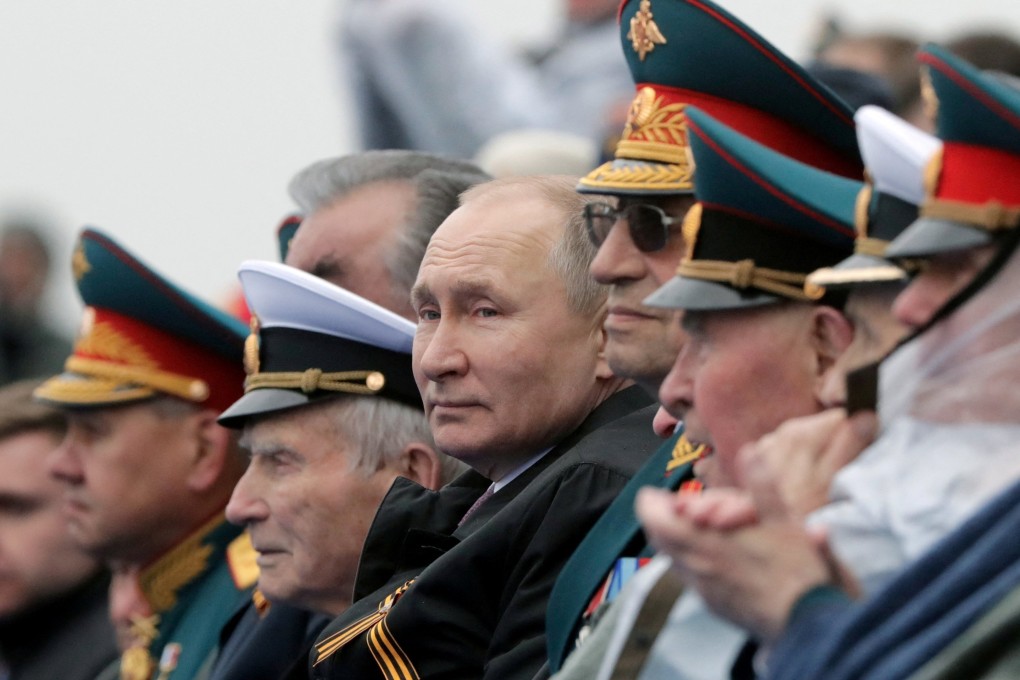 Russian President Vladimir Putin attends a military parade in Red Square in Moscow on May 9. Photo: Reuters