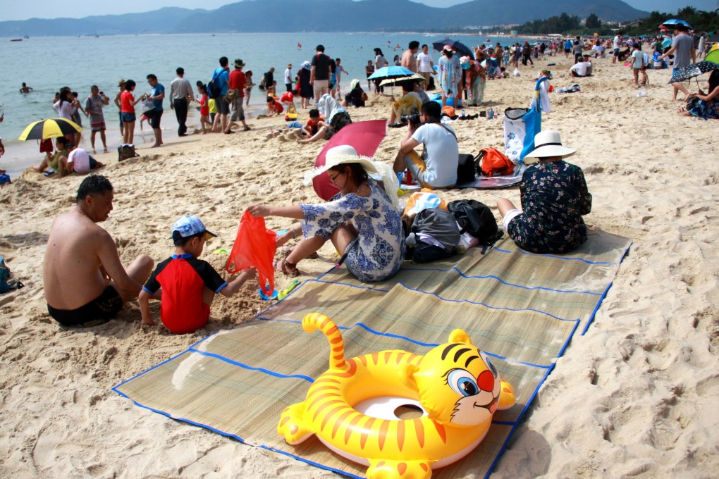 Tourists at Yalong Bay National Resort in Sanya, Hainan province, China. The country’s 14th Five-Year Tourism Development Plan looks to develop the domestic market – particularly rural tourism, including cultural and outdoor recreation. Photo: Getty Images