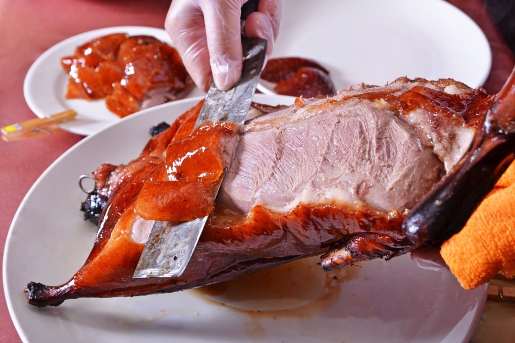 Peking roast duck, a popular Chinese dish, can be purchased online in ready-to-consume packs. Photo: Shutterstock Images